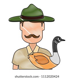 Canadian Ranger with duck