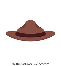 Canadian ranger hat flat vector design isolated on white background