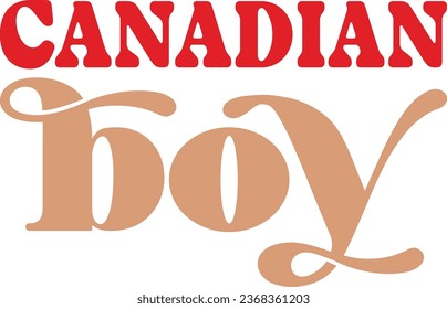 Canadian retro design and eps file  and digital download