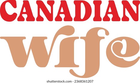 Canadian retro design and eps file  and digital download