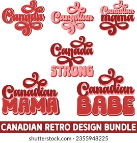 Canadian Retro Design And Canadian SVG And Canadian Sublimation And Canadian Design EPS File Digital Download