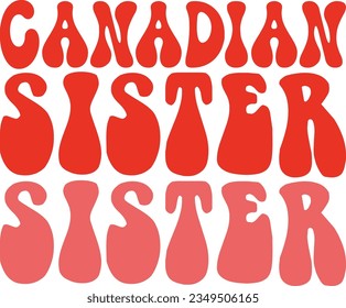 canadian retro svg design and eps file