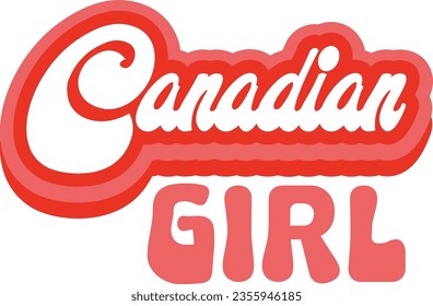 canadian retro  svg design and eps file