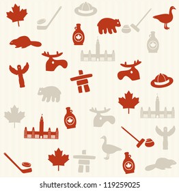 Canadian seamless pattern