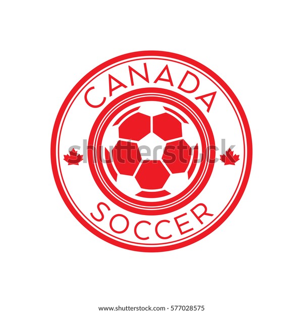 Canadian Soccer Crest Vector Format This Stock Vector Royalty Free 577028575