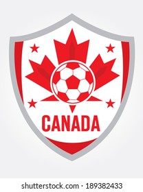 Canadian Soccer Shield - Vector