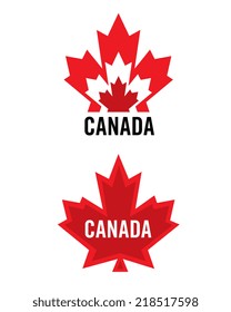 Canadian vector logo and icon set