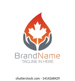 Canadian Water Care Logo  With Simple and Modern Shape