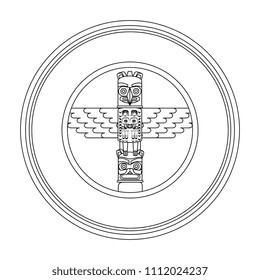 canadian wooden totem seal stamp