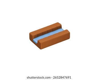 ícone de canal renderização de ilustração 3d