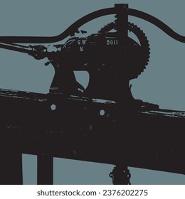 Canal lock gate cogs and mechanism