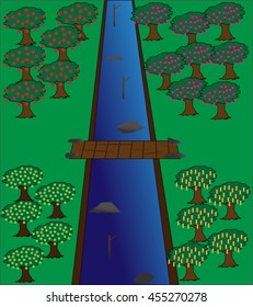 Canal orchard