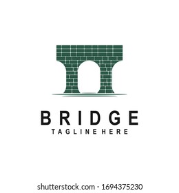 Canal / Waterway Brick Bridge Logo