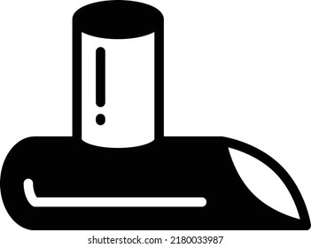 Canalization T shape Tube Vector Icon Design, Arc welding equipment and Metal Work Symbol, Construction and Industrial manufacturing Sign, Welded Pipeline T Shape Concept, 
