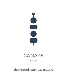 canape icon vector on white background, canape trendy filled icons from Food collection, canape vector illustration