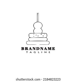 canape logo cartoon icon creative template black modern isolated vector illustration