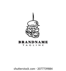 canape logo cartoon icon design template black modern vector illustration