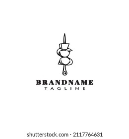canape logo cartoon icon design template black modern isolated concept illustration