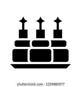 Canape vector, Chirstmas menu solid design icon 