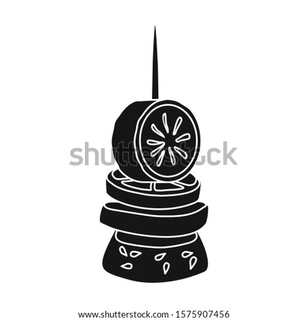 Canape vector icon.Black vector icon isolated on white background canape .