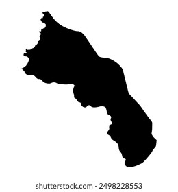 Canaries district map, administrative division of Saint Lucia. Vector illustration.