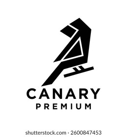 Canary Bird logo icon design illustration template