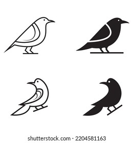 Canary Bird Simple logo design