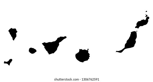 Canary islands map