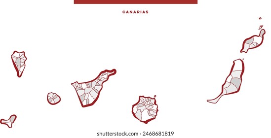 Canary islands Maps, Spain, Europe