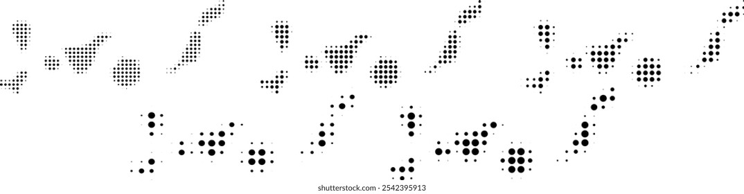 Canary Islands Spain map halftone in different sizes.eps
