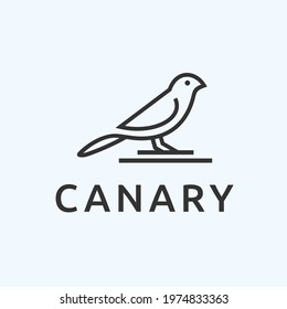 canary logo design vector illustration