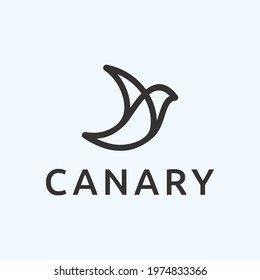 canary logo design vector illustration on white background