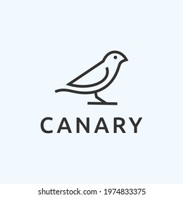 canary logo design vector illustration