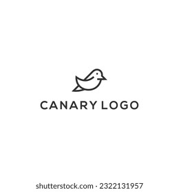 canary logo design vector illustration template