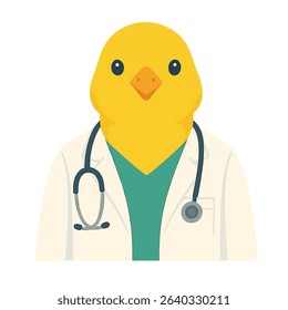 canary in a medical suit animal vector on a white background
Vector animal in a medical suit on a white background