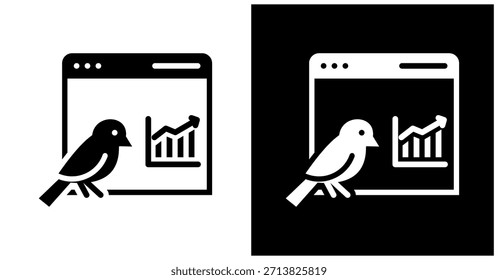 Icono de Autorización canaria en fondo blanco y negro