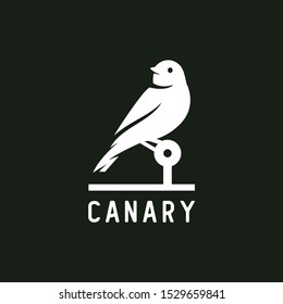 Canary Silhouette Logo - Animal Vector Illustration