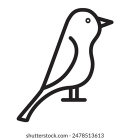 Canary Vector Line Icon Design