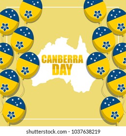 Canberra Day Illustration