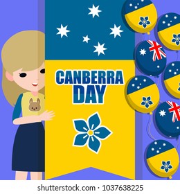 Canberra Day Illustration