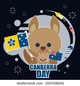 Canberra Day Illustration