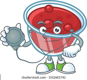 Canberries sauce icon in character shape doctor.