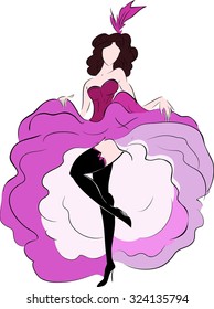 Cancan dancer sketch