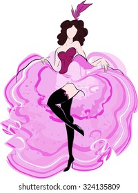 Cancan dancer sketch