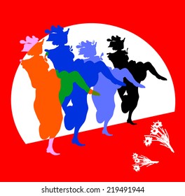 Cancan scene