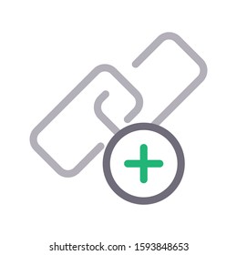 cancel attach vector color line icon 