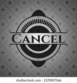 Cancel black emblem