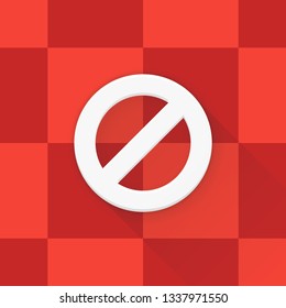 Cancel Block Denied Adaptive icon Material Design illustration