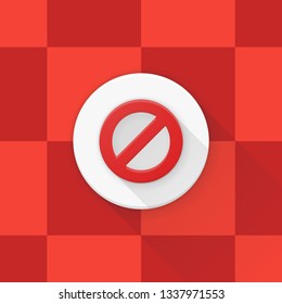 Cancel Block Denied Adaptive icon Material Design illustration