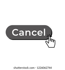 Cancel button with cursor